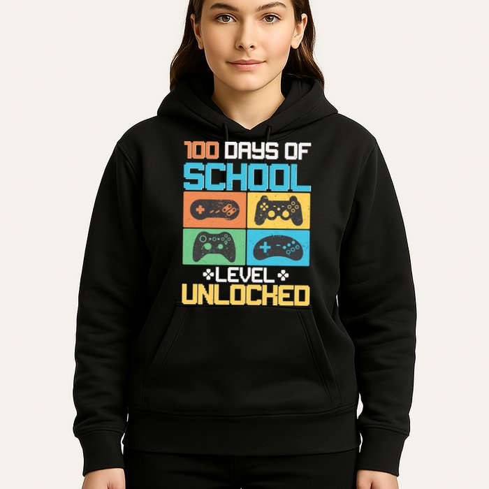 100 Days Of School Level Unlocked Video Game Fan Hoodie
