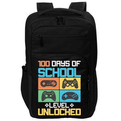 100 Days Of School Level Unlocked Video Game Fan Impact Tech Backpack