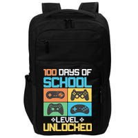100 Days Of School Level Unlocked Video Game Fan Impact Tech Backpack