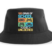 100 Days Of School Level Unlocked Video Game Fan Sustainable Bucket Hat