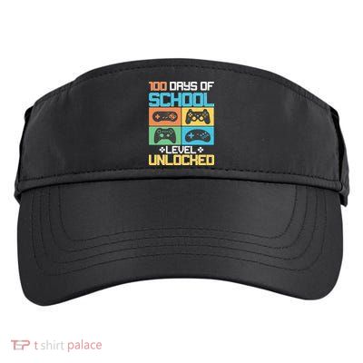 100 Days Of School Level Unlocked Video Game Fan Adult Drive Performance Visor