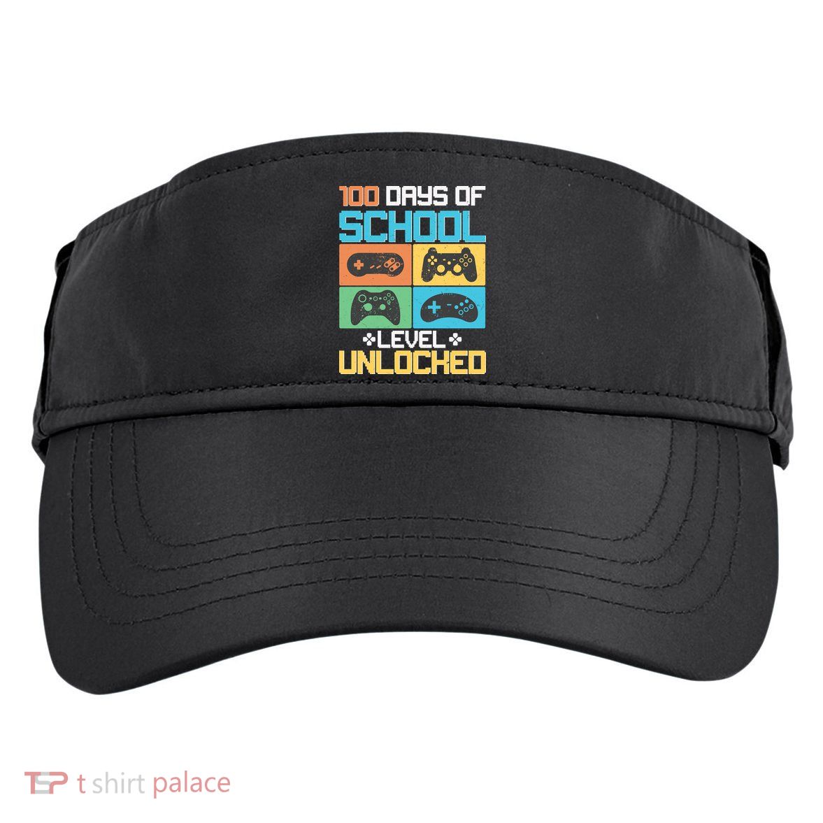 100 Days Of School Level Unlocked Video Game Fan Adult Drive Performance Visor