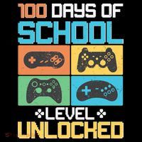 100 Days Of School Level Unlocked Video Game Fan Ladies Essential Flowy Tank