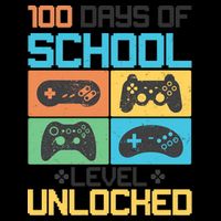 100 Days Of School Level Unlocked Video Game Fan 16oz Travel Tumbler