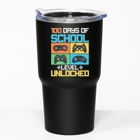 100 Days Of School Level Unlocked Video Game Fan Tumbler