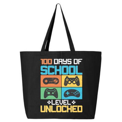 100 Days Of School Level Unlocked Video Game Fan 25L Jumbo Tote