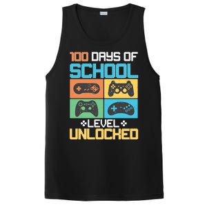 100 Days Of School Level Unlocked Video Game Fan PosiCharge Competitor Tank