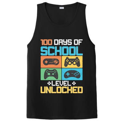 100 Days Of School Level Unlocked Video Game Fan PosiCharge Competitor Tank