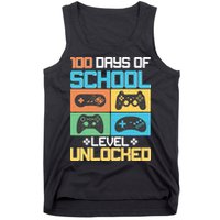 100 Days Of School Level Unlocked Video Game Fan Tank Top