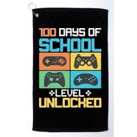 100 Days Of School Level Unlocked Video Game Fan Golf Towel