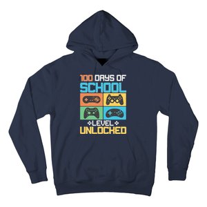 100 Days Of School Level Unlocked Video Game Fan Hoodie