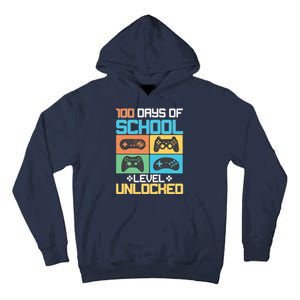 100 Days Of School Level Unlocked Video Game Fan Tall Hoodie