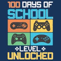 100 Days Of School Level Unlocked Video Game Fan Infant Baby Jersey Bodysuit