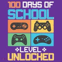 100 Days Of School Level Unlocked Video Game Fan Mesh Reversible Basketball Jersey Tank