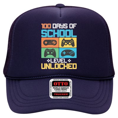 100 Days Of School Level Unlocked Video Game Fan Trucker Hat