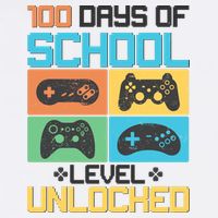 100 Days Of School Level Unlocked Video Game Fan Garment-Dyed Sweatshirt