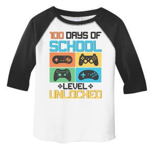 100 Days Of School Level Unlocked Video Game Fan Toddler Fine Jersey T-Shirt