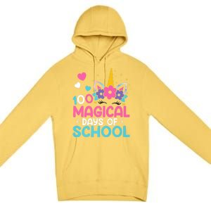 100th Day Of Kindergarten Gift 100 Magical Days Gift Premium Pullover Hoodie