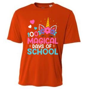 100th Day Of Kindergarten Gift 100 Magical Days Gift Cooling Performance Crew T-Shirt