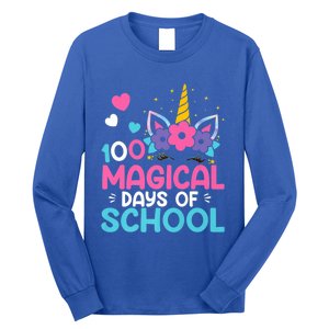 100th Day Of Kindergarten Gift 100 Magical Days Gift Long Sleeve Shirt