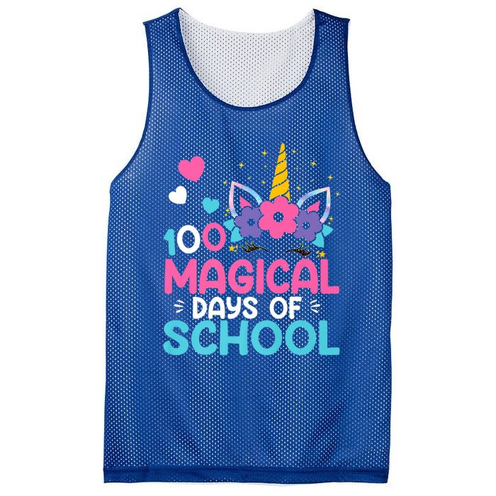 100th Day Of Kindergarten Gift 100 Magical Days Gift Mesh Reversible Basketball Jersey Tank