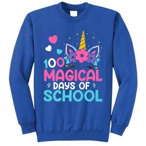 100th Day Of Kindergarten Gift 100 Magical Days Gift Tall Sweatshirt