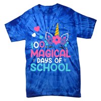 100th Day Of Kindergarten Gift 100 Magical Days Gift Tie-Dye T-Shirt