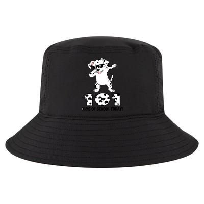 101 Days Of School Dabbing Dalmation Dog Teachers Cool Comfort Performance Bucket Hat