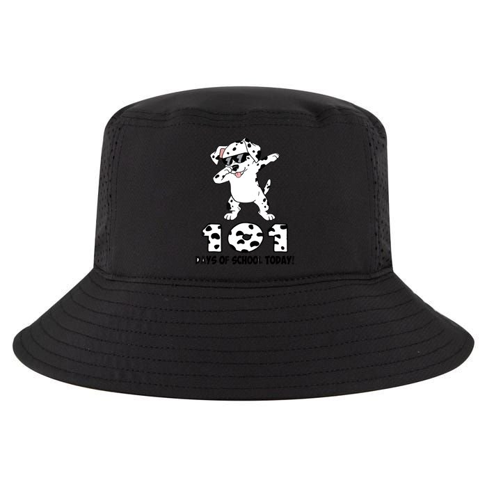 101 Days Of School Dabbing Dalmation Dog Teachers Cool Comfort Performance Bucket Hat