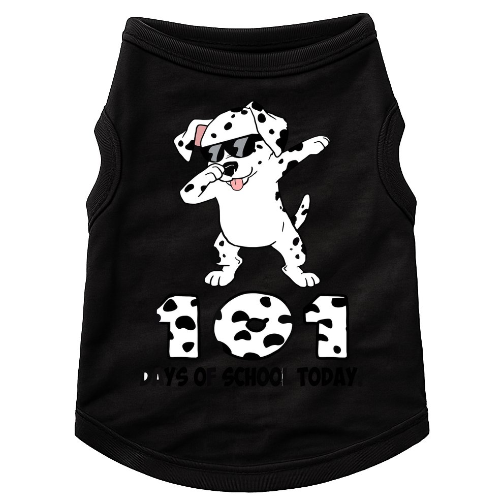 101 Days Of School Dabbing Dalmation Dog Teachers Doggie Tank