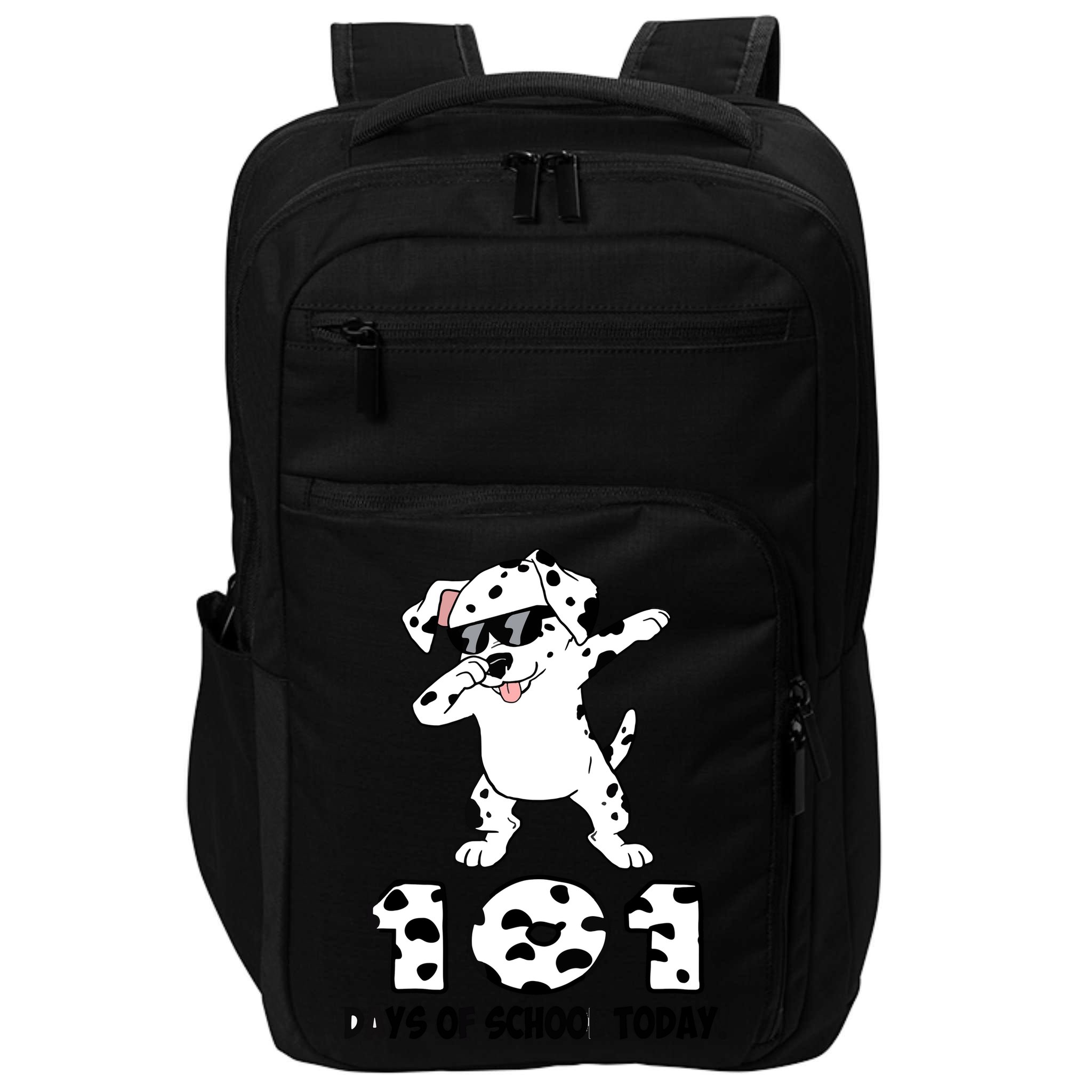 101 Days Of School Dabbing Dalmation Dog Teachers Impact Tech Backpack