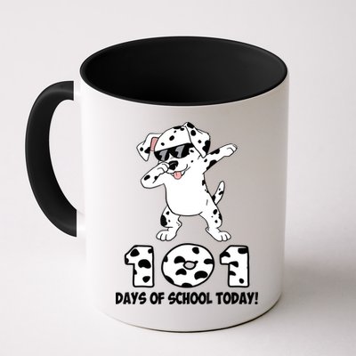 101 Days Of School Dabbing Dalmation Dog Teachers Mug