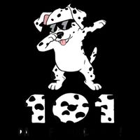 101 Days Of School Dabbing Dalmation Dog Teachers Drawstring Bag