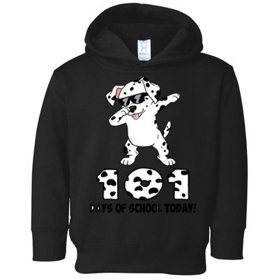 101 Days Of School Dabbing Dalmation Dog Teachers Toddler Hoodie