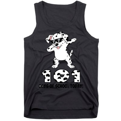 101 Days Of School Dabbing Dalmation Dog Teachers Tank Top
