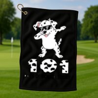 101 Days Of School Dabbing Dalmation Dog Teachers Golf Towel