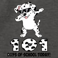 101 Days Of School Dabbing Dalmation Dog Teachers Vector Backpack