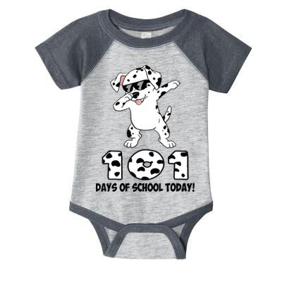 101 Days Of School Dabbing Dalmation Dog Teachers Infant Baby Jersey Bodysuit