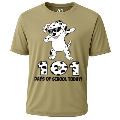 101 Days Of School Dabbing Dalmation Dog Teachers Performance Shirt