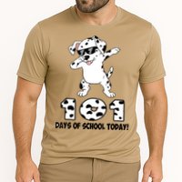101 Days Of School Dabbing Dalmation Dog Teachers Cooling Performance Crew T-Shirt