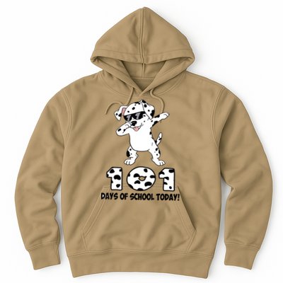 101 Days Of School Dabbing Dalmation Dog Teachers Hoodie