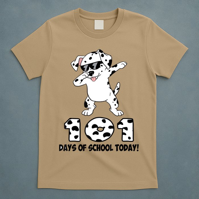 101 Days Of School Dabbing Dalmation Dog Teachers T-Shirt