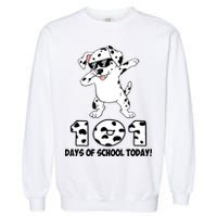 101 Days Of School Dabbing Dalmation Dog Teachers Garment-Dyed Sweatshirt