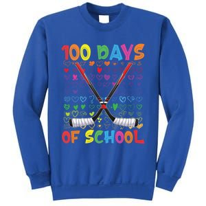 100 Days Of School Teacher Student Ice Hockey Gift Sweatshirt