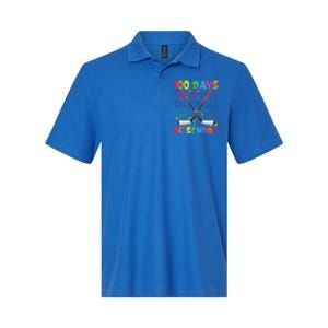 100 Days Of School Teacher Student Ice Hockey Gift Softstyle Adult Sport Polo