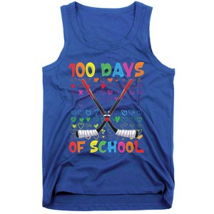 100 Days Of School Teacher Student Ice Hockey Gift Tank Top