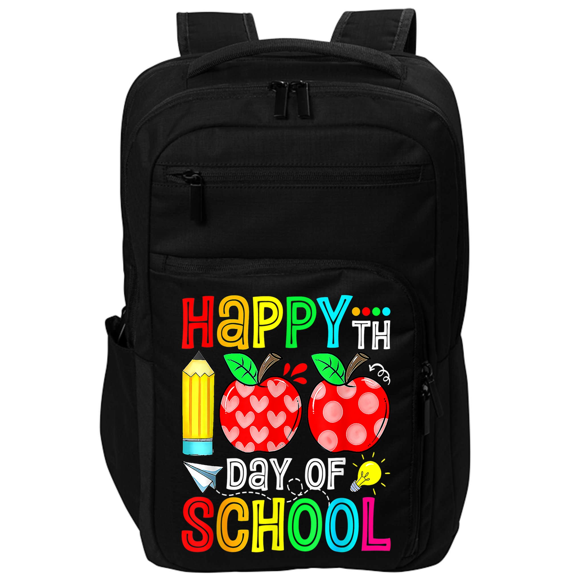 100th Day Of School Teachers Costume 100 Days Students Gift Impact Tech Backpack