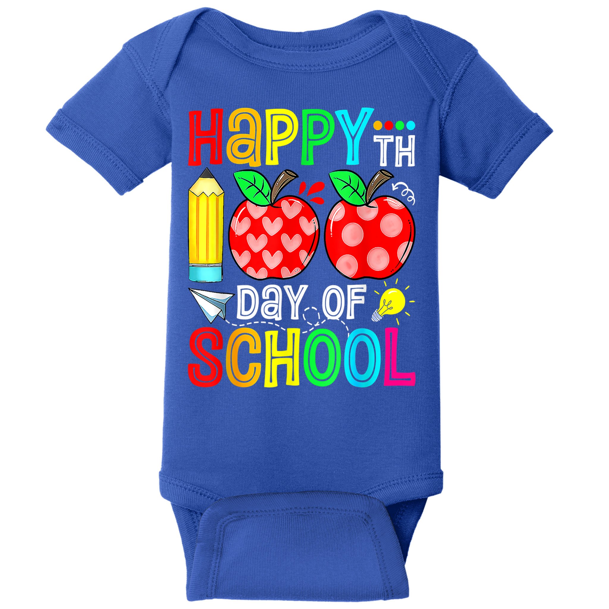 100th Day Of School Teachers Costume 100 Days Students Gift Baby Bodysuit