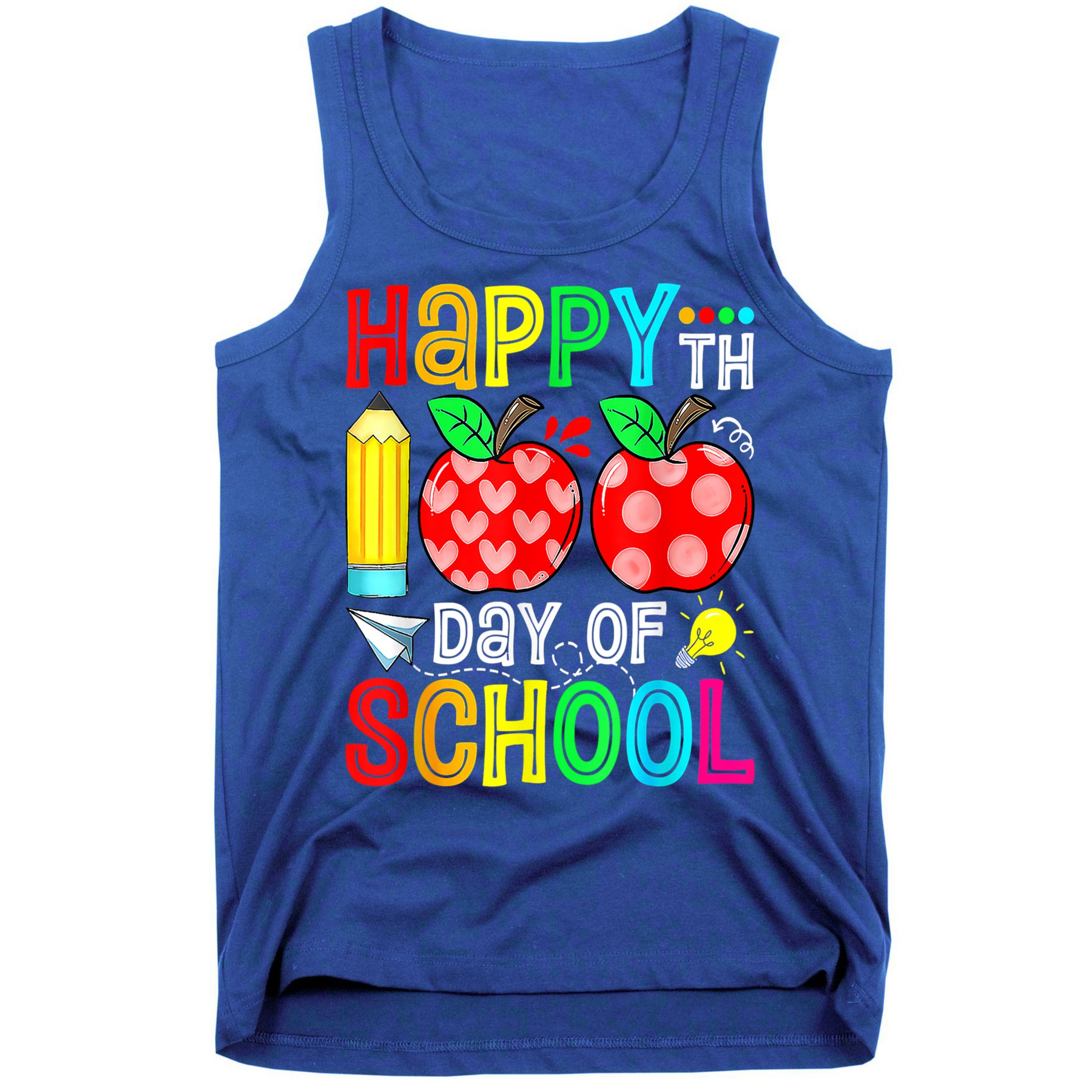 100th Day Of School Teachers Costume 100 Days Students Gift Tank Top