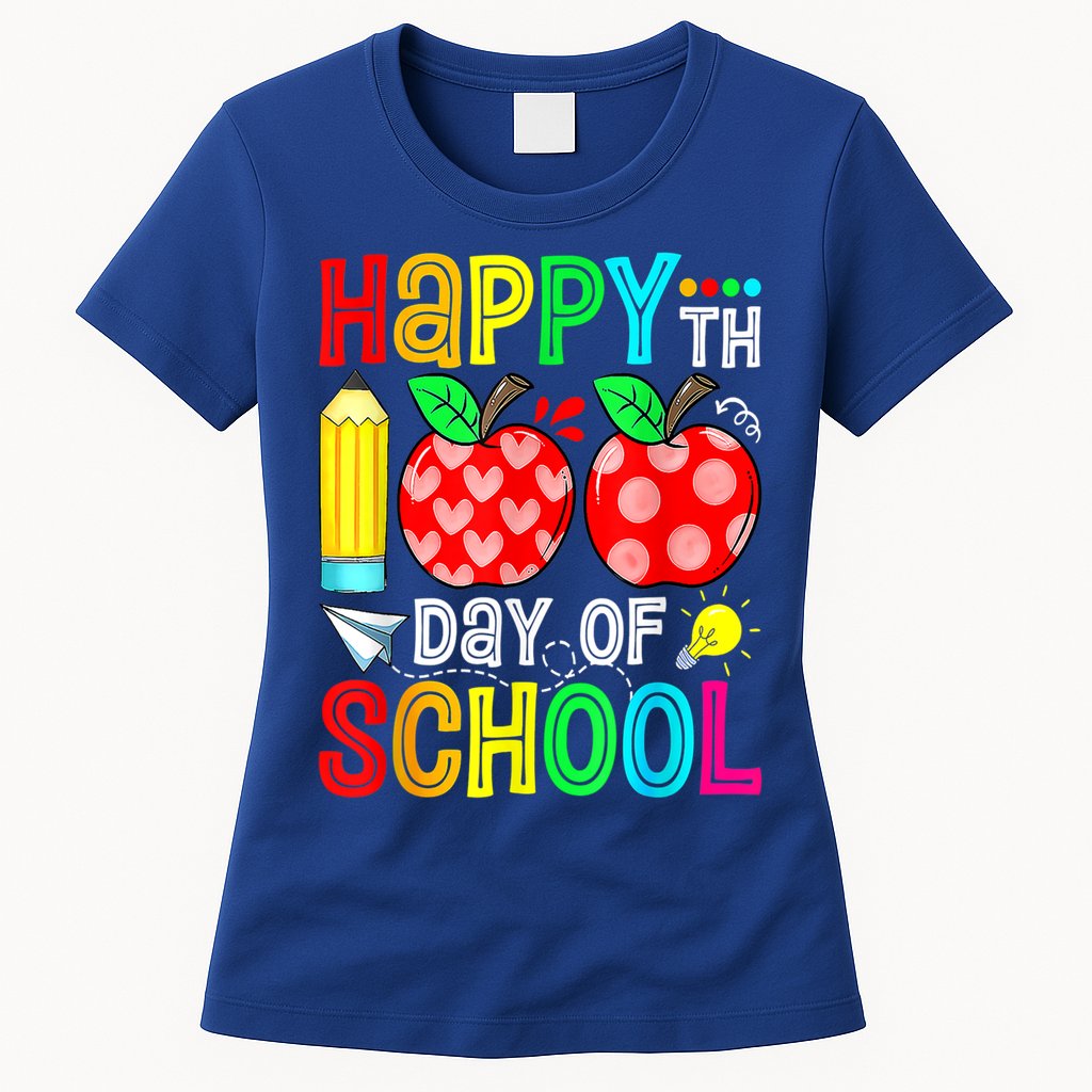 100th Day Of School Teachers Costume 100 Days Students Gift Womens T-Shirt